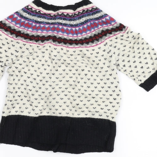 New Look Womens White   Cardigan Jumper Size 8
