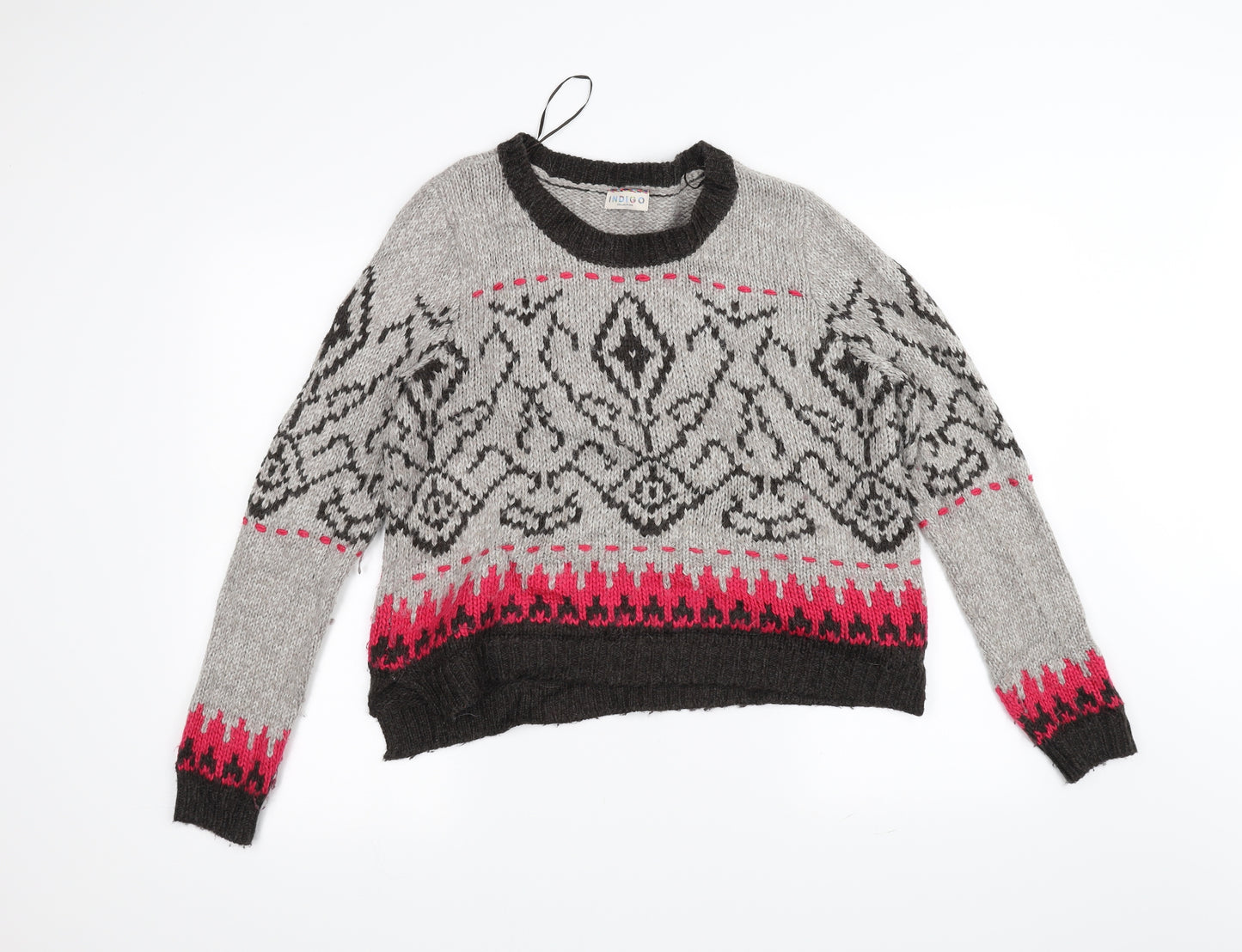 Marks and Spencer Womens Grey  Knit Pullover Jumper Size 12