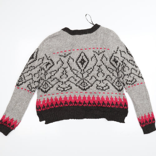 Marks and Spencer Womens Grey  Knit Pullover Jumper Size 12