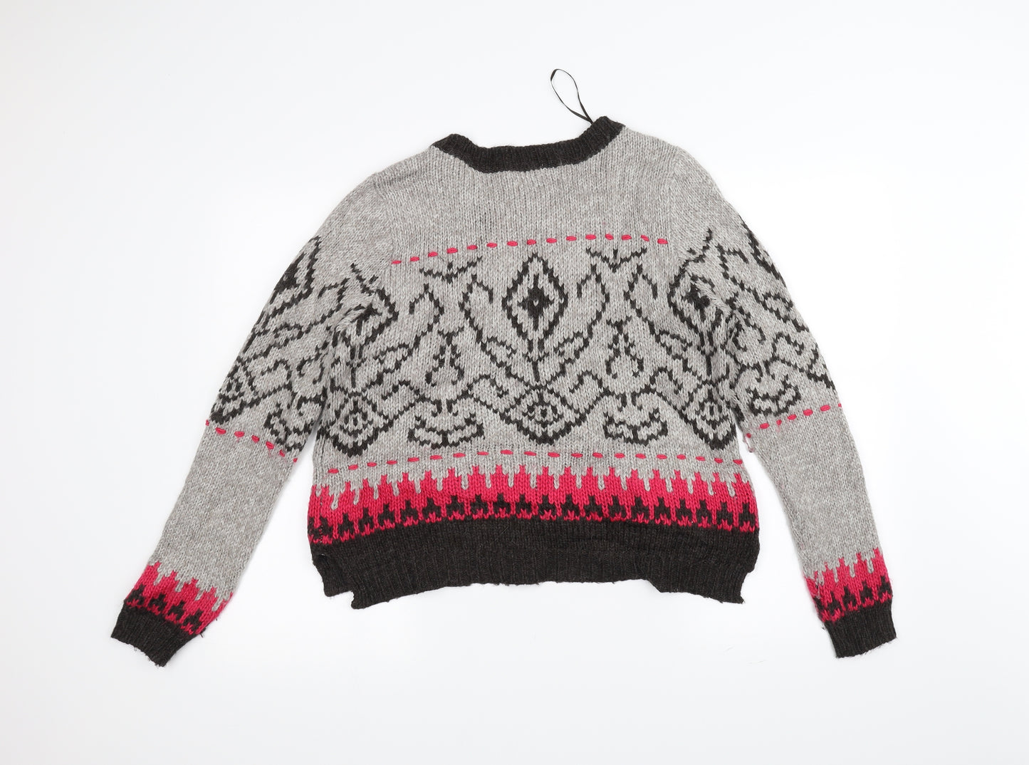Marks and Spencer Womens Grey  Knit Pullover Jumper Size 12