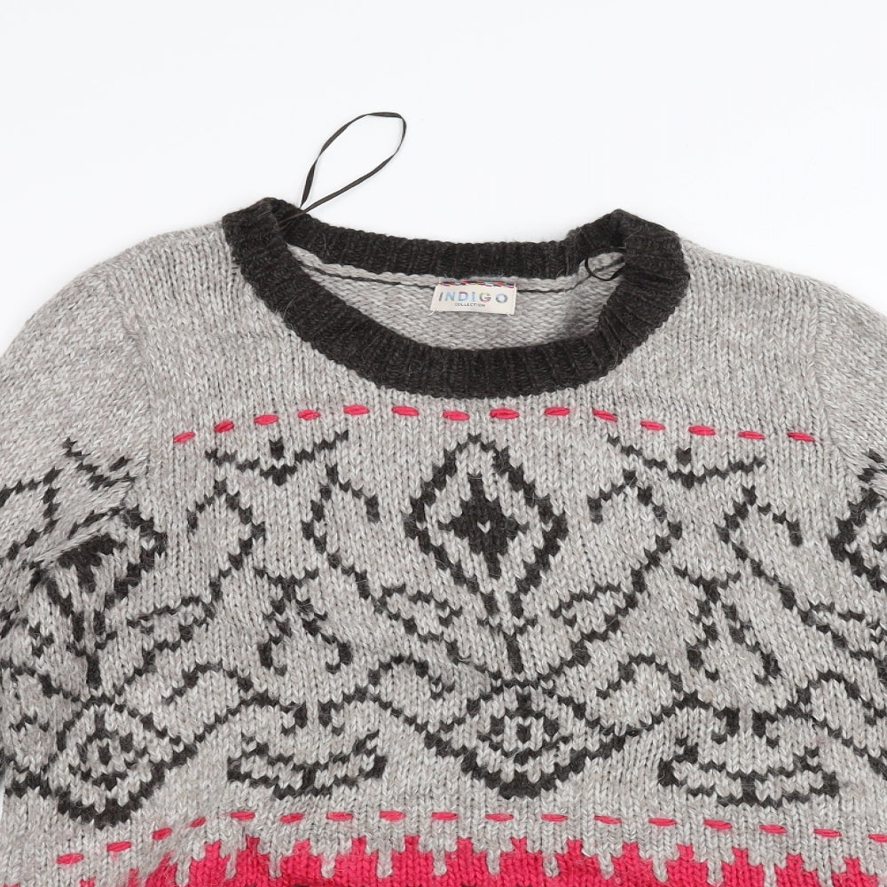 Marks and Spencer Womens Grey  Knit Pullover Jumper Size 12