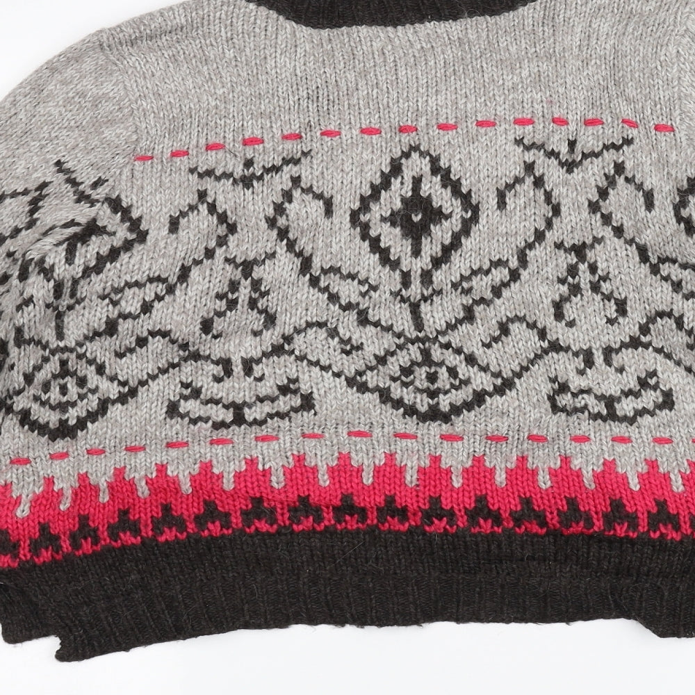 Marks and Spencer Womens Grey  Knit Pullover Jumper Size 12