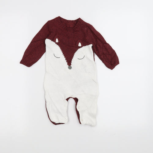Preworn Baby Red   Coverall One-Piece Size 0-3 Months