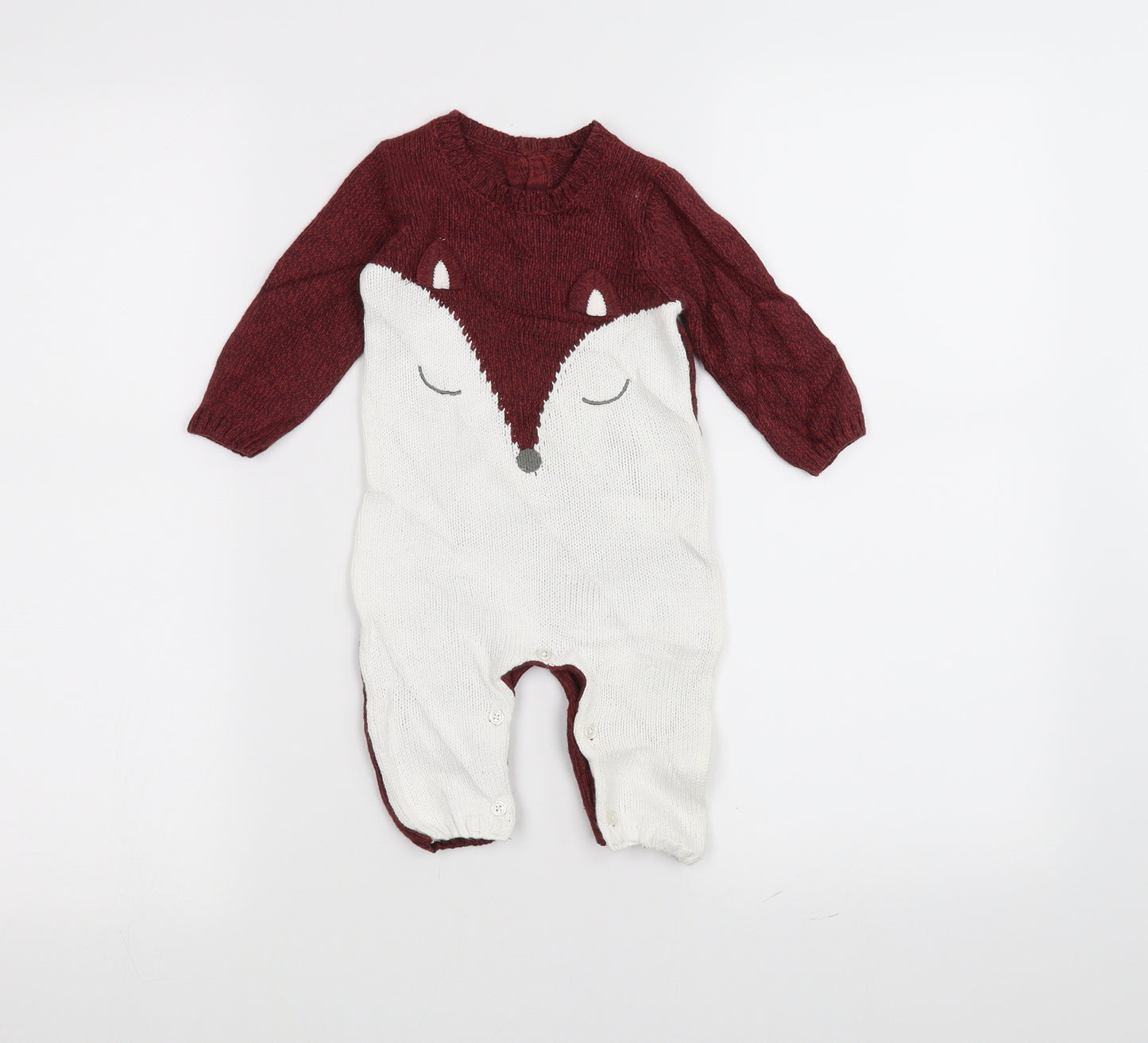 Preworn Baby Red   Coverall One-Piece Size 0-3 Months