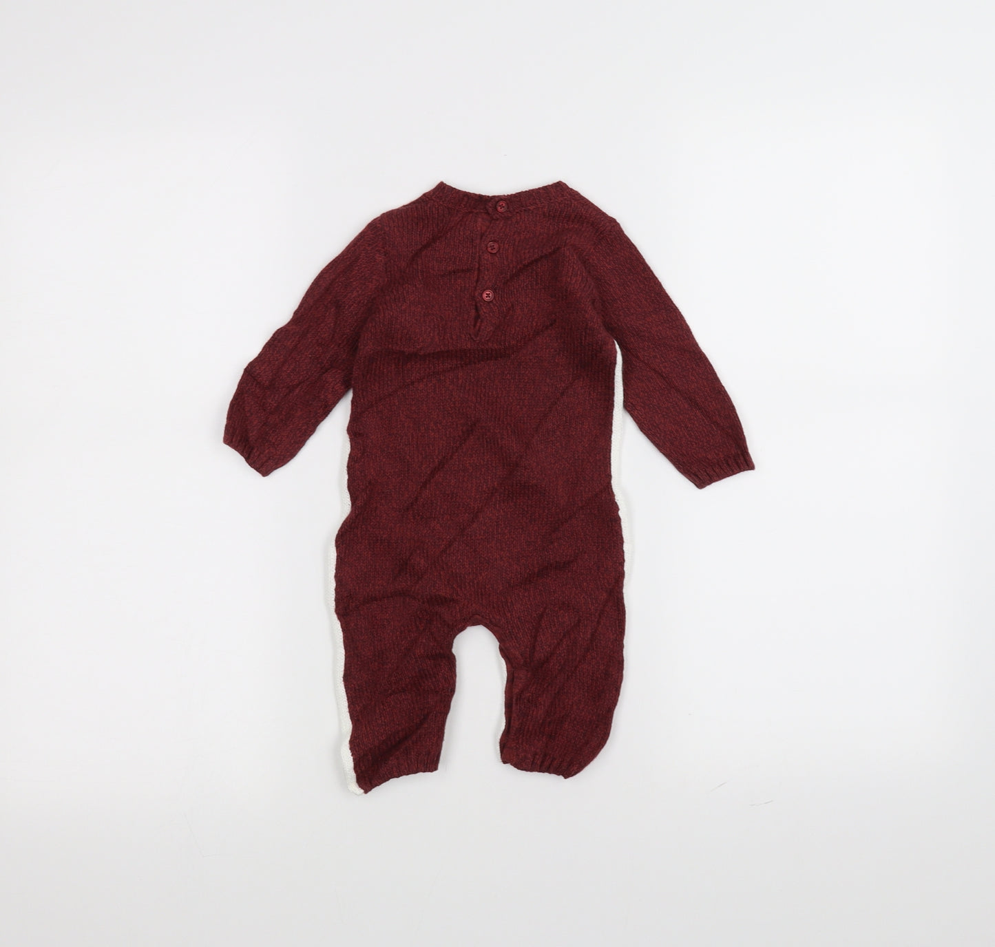 Preworn Baby Red   Coverall One-Piece Size 0-3 Months