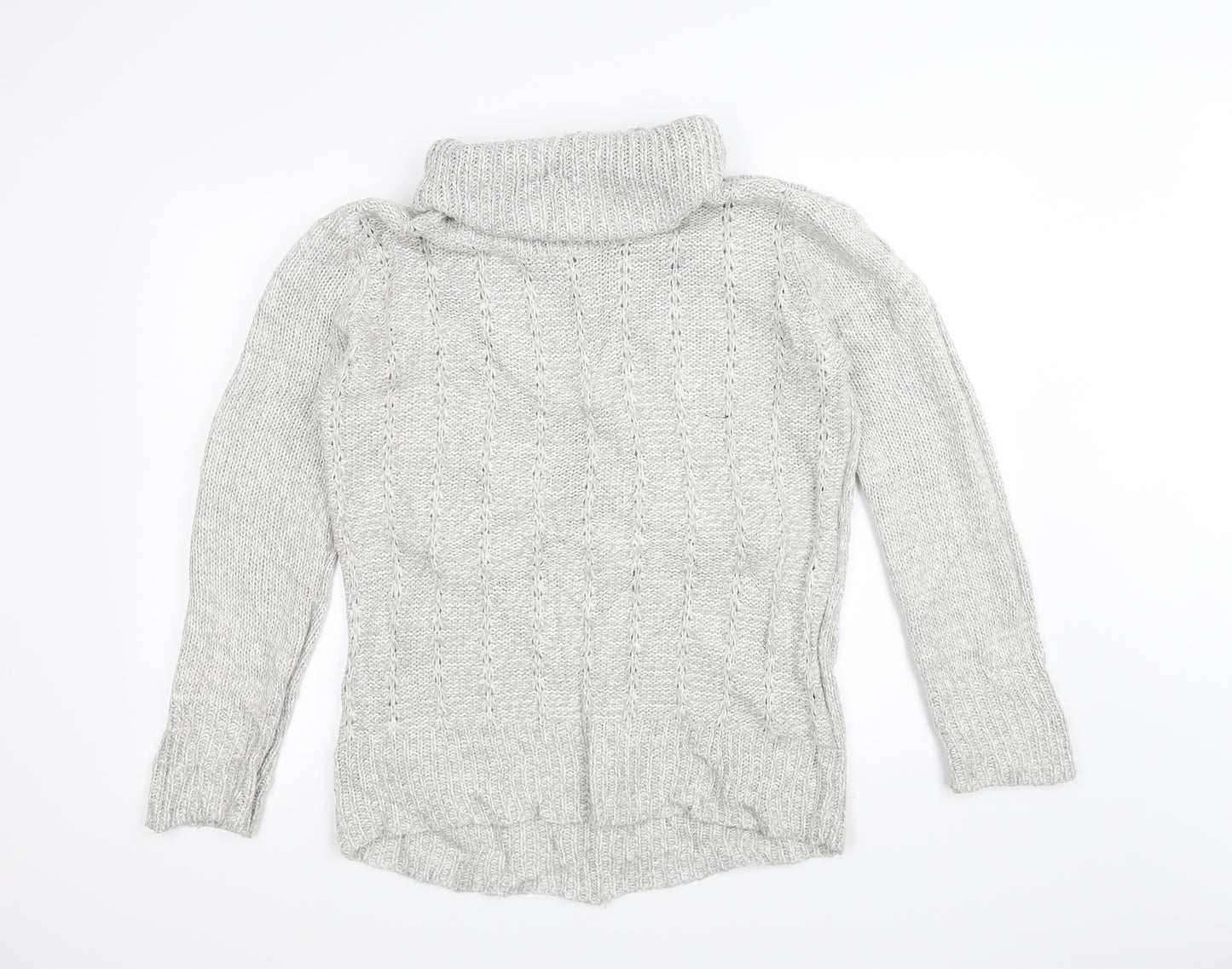 M&Co Womens White  Knit Pullover Jumper Size 14