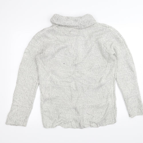 M&Co Womens White  Knit Pullover Jumper Size 14