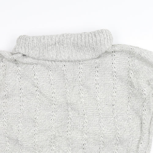 M&Co Womens White  Knit Pullover Jumper Size 14