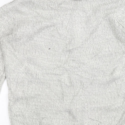 M&Co Womens White  Knit Pullover Jumper Size 14