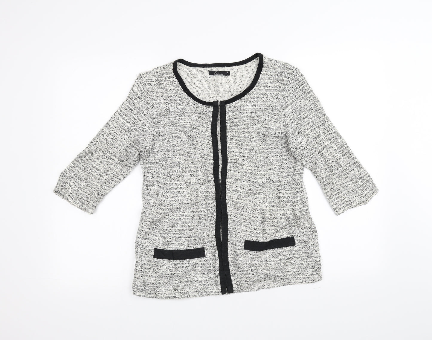 BM Womens White   Cardigan Jumper Size S