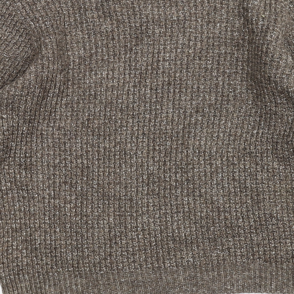 River Island Mens Brown  Knit Pullover Jumper Size S