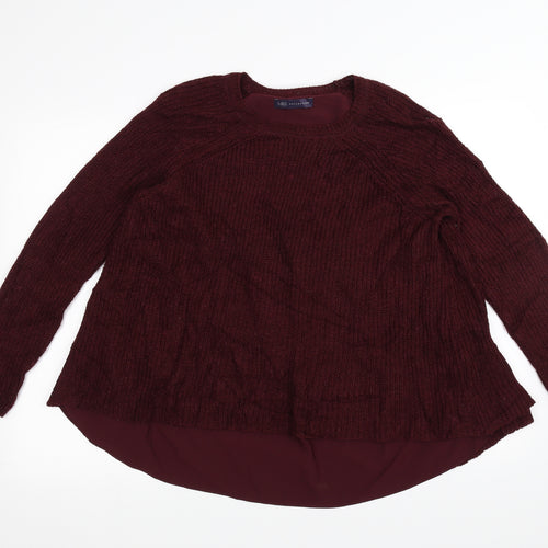 Marks and Spencer Womens Red   Pullover Jumper Size 14
