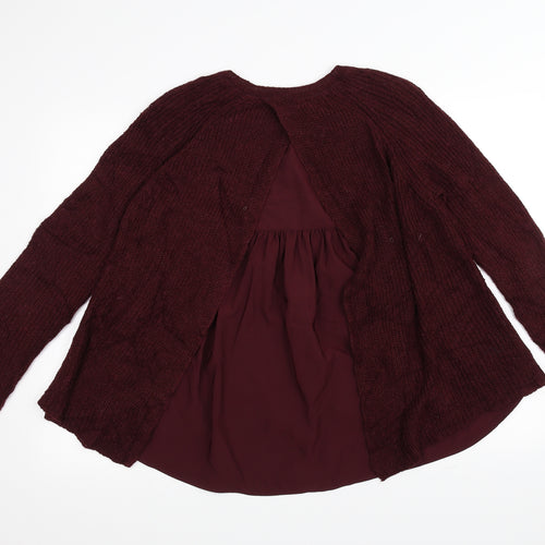 Marks and Spencer Womens Red   Pullover Jumper Size 14