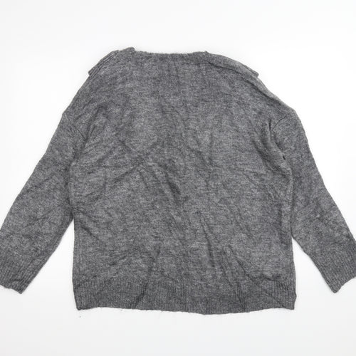 River Island Womens Grey   Pullover Jumper Size M