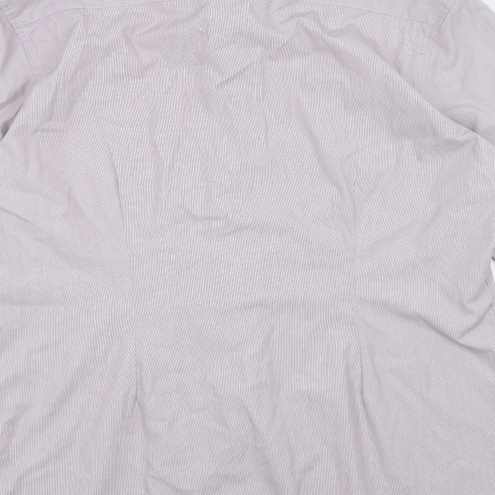 NEXT Mens Purple    Button-Up Size 16.5