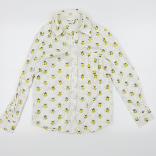 mod dolly Womens White   Basic Button-Up Size XS  - Bee's