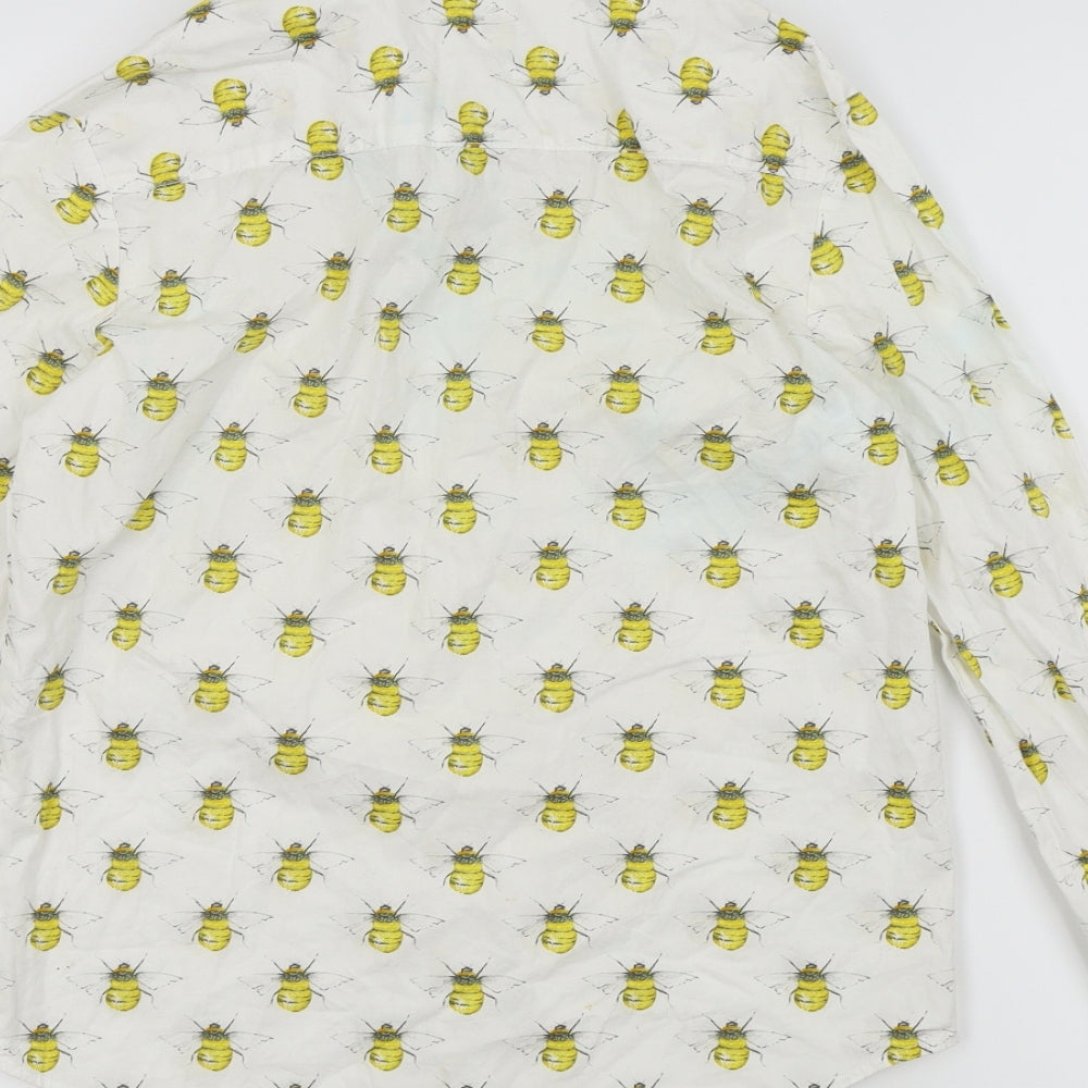 mod dolly Womens White   Basic Button-Up Size XS  - Bee's