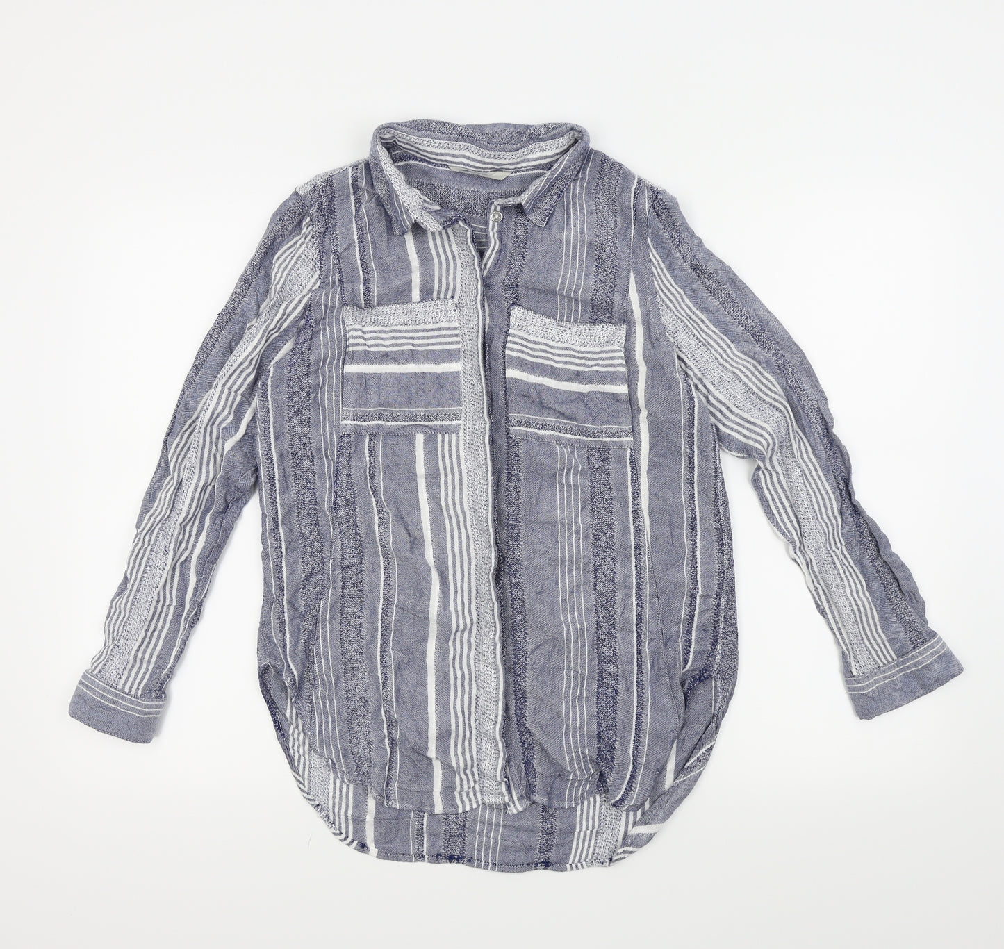 George Womens Blue   Basic Button-Up Size 12