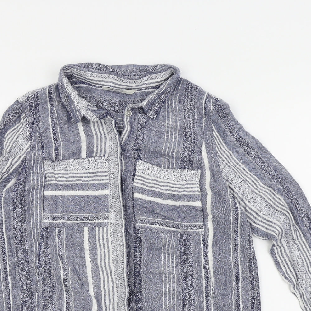 George Womens Blue   Basic Button-Up Size 12
