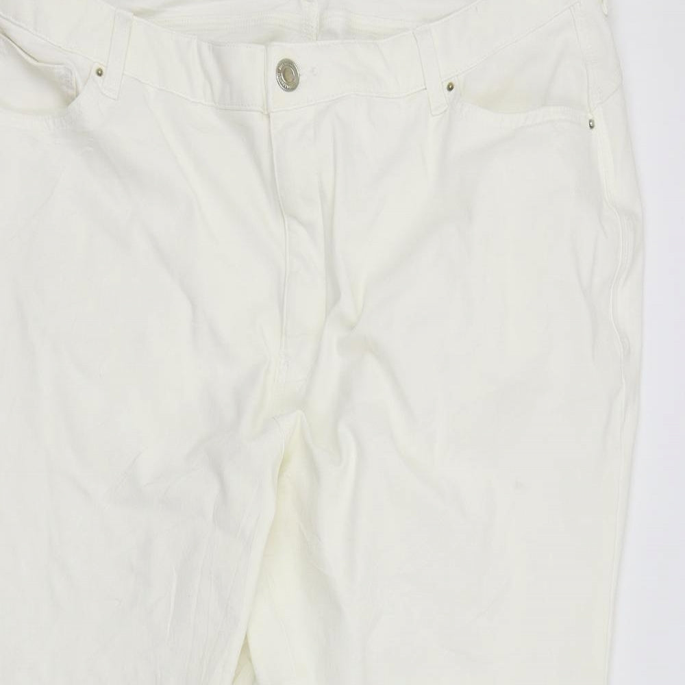 M&S  Womens White   Skinny Jeans Size 28 L23 in