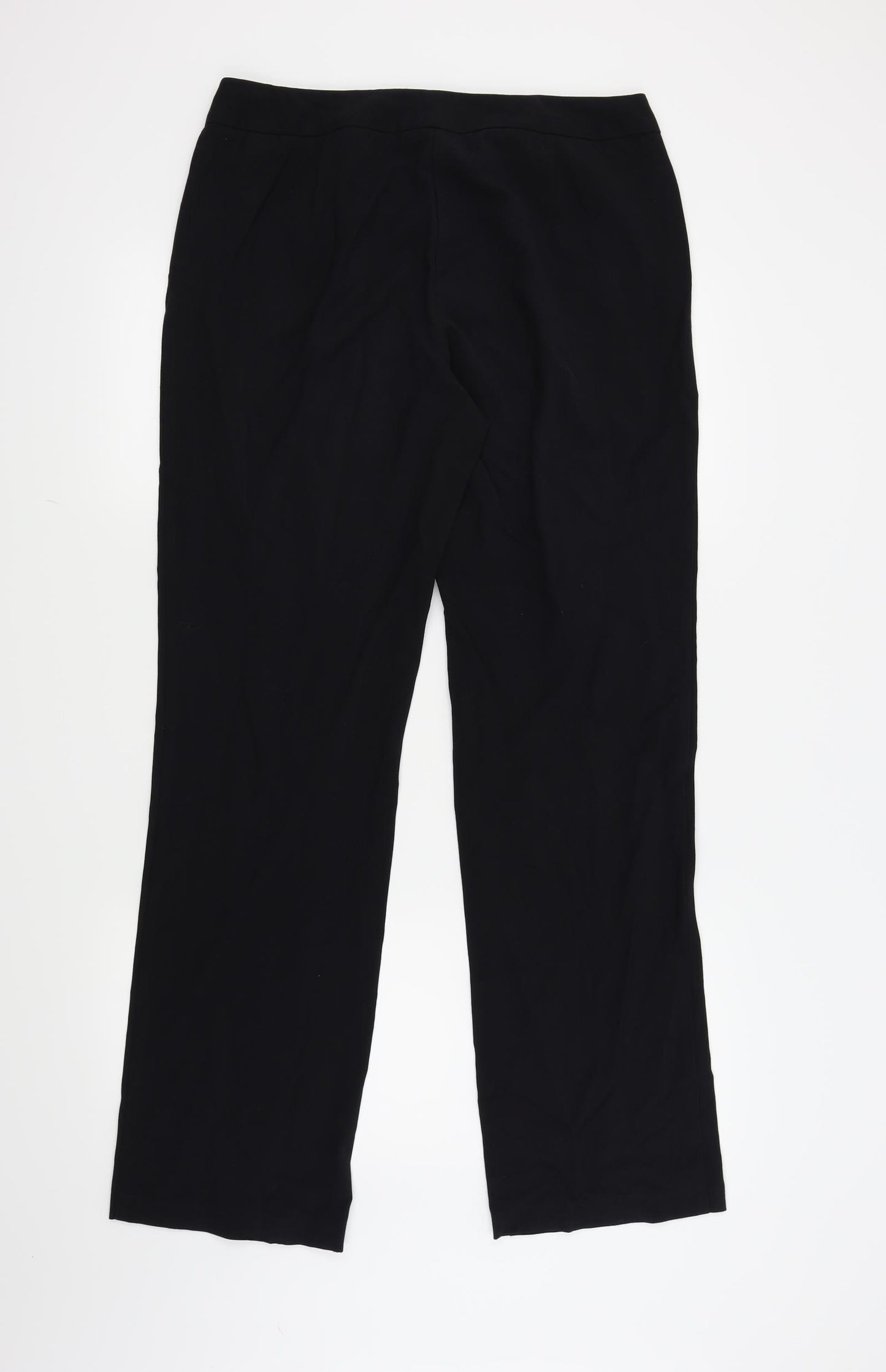 M&S  Womens Black   Trousers  Size 14 L32 in - LONG LEG