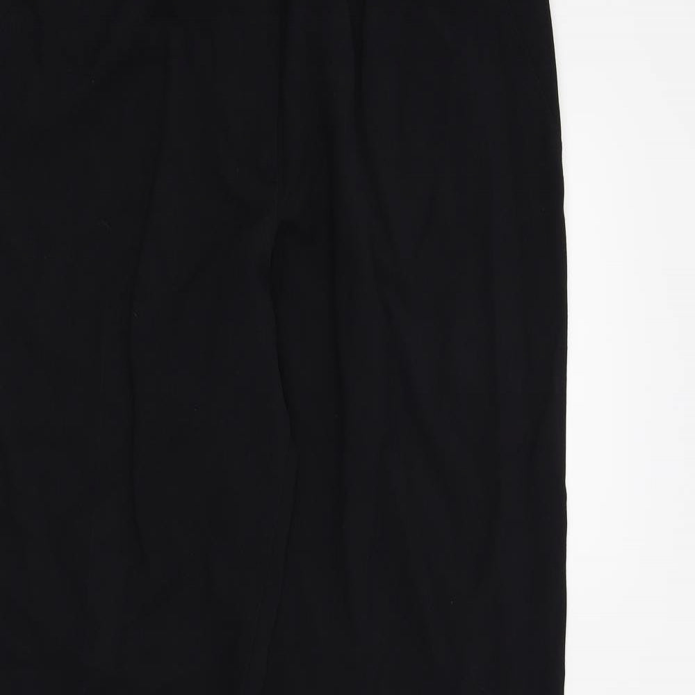 M&S  Womens Black   Trousers  Size 14 L32 in - LONG LEG