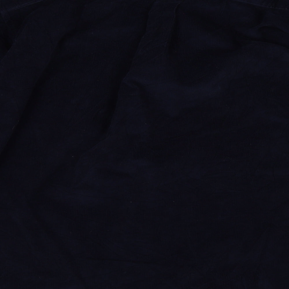 Cotton Traders Mens Blue  Corduroy  Button-Up Size XL
