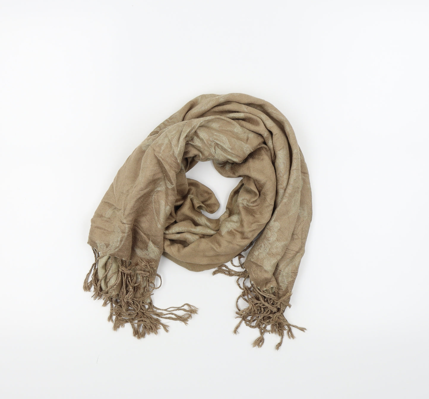 Preworn Womens Gold    Scarf