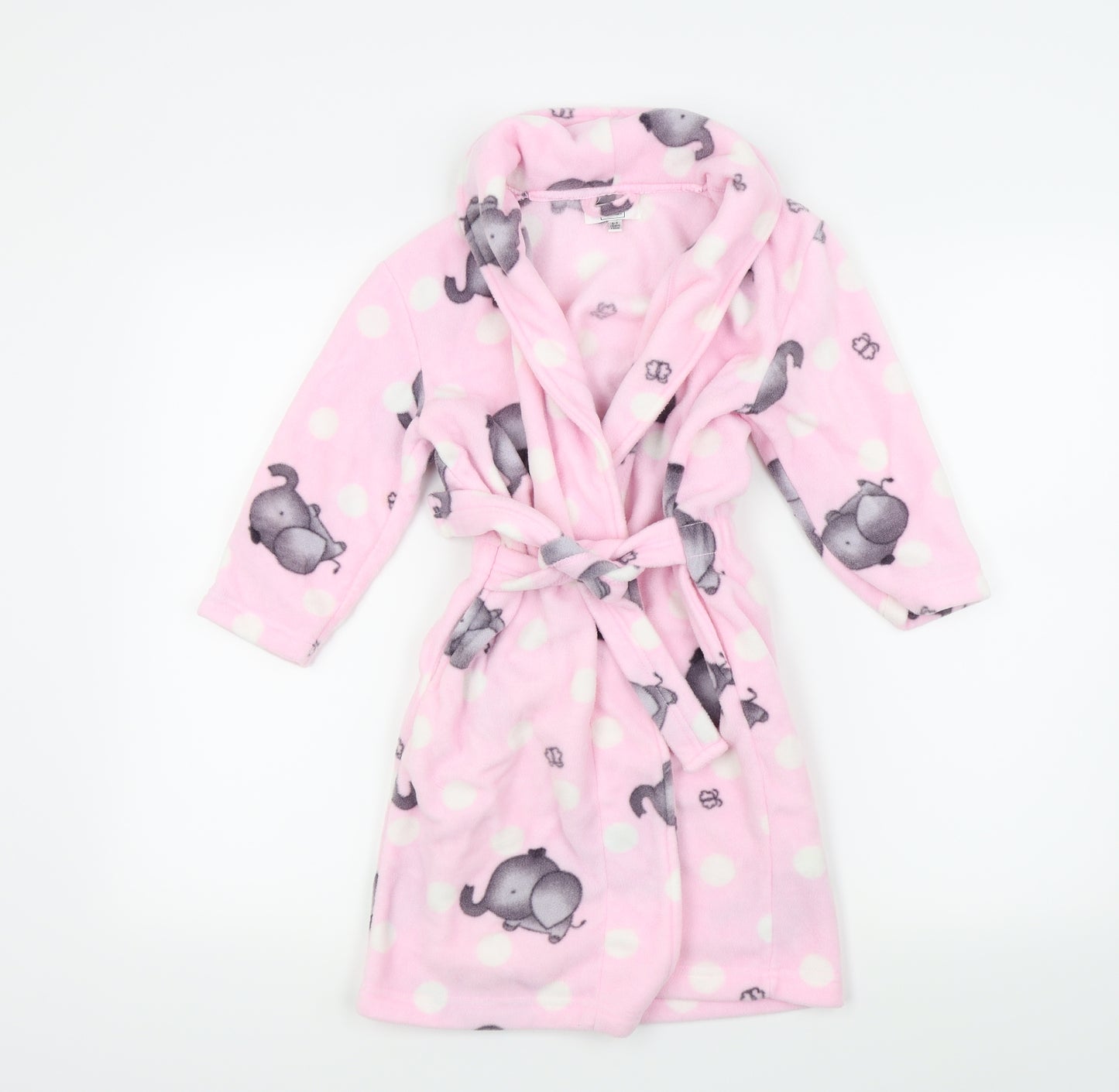 Primark Girls Pink Solid  Top Robe Size 5-6 Years