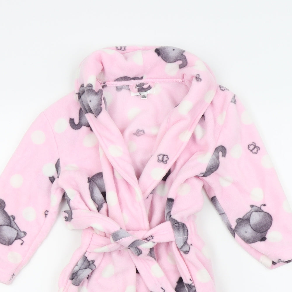Primark Girls Pink Solid  Top Robe Size 5-6 Years