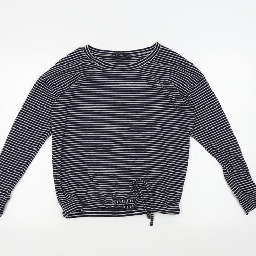 F&F Womens Blue Striped  Pullover Jumper Size 12