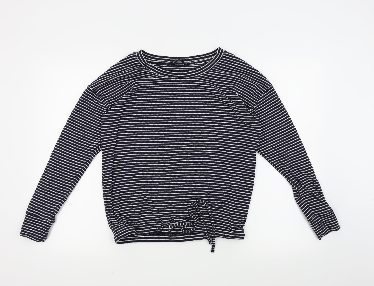 F&F Womens Blue Striped  Pullover Jumper Size 12
