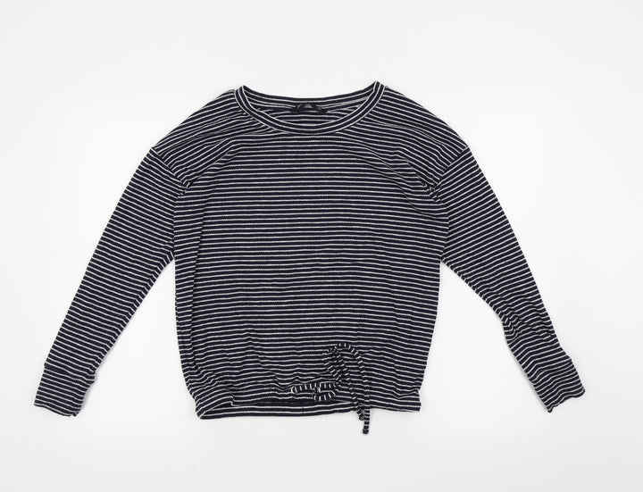 F&F Womens Blue Striped  Pullover Jumper Size 12
