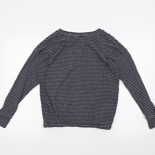 F&F Womens Blue Striped  Pullover Jumper Size 12