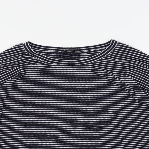 F&F Womens Blue Striped  Pullover Jumper Size 12