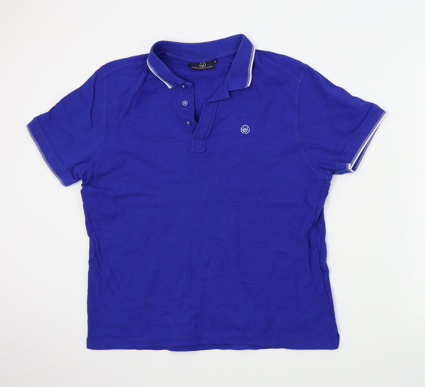 Duck and Cover Mens Blue    Polo Size XL