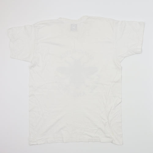 printopolis Mens White    T-Shirt Size M  - Manchester bee