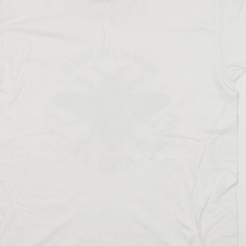 printopolis Mens White    T-Shirt Size M  - Manchester bee