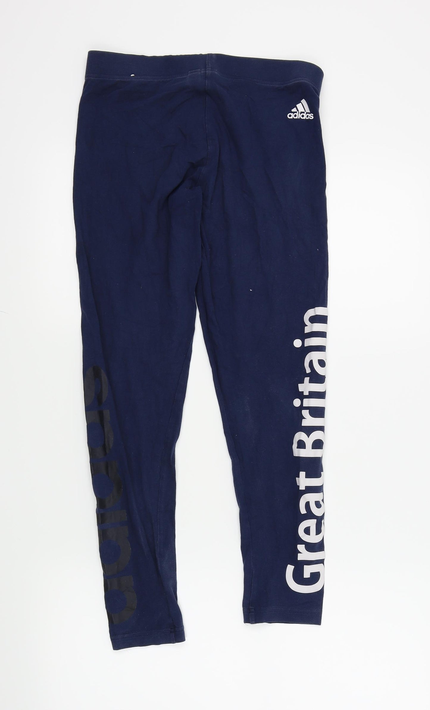adidas Womens Blue   Capri Leggings Size 12 L25 in