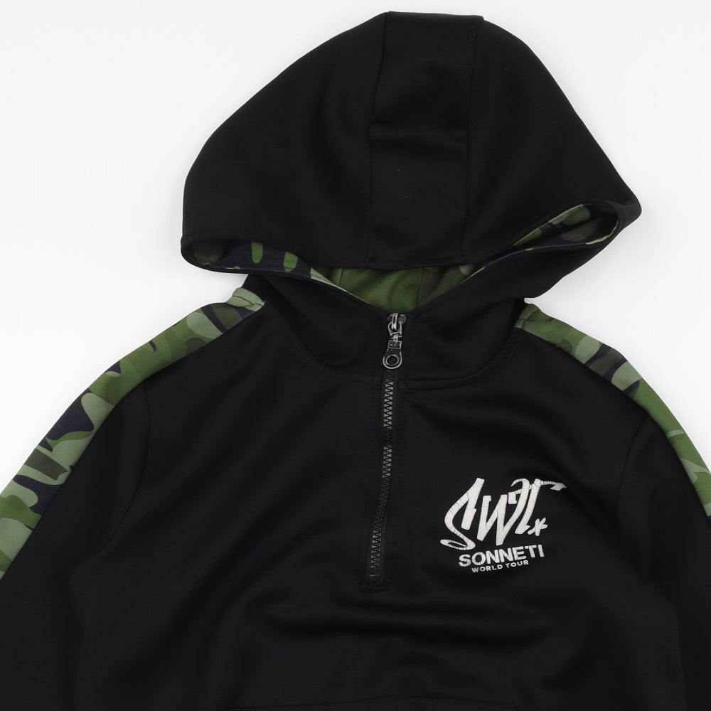 sonetti Boys Black Camouflage  Pullover Hoodie Size 10-11 Years