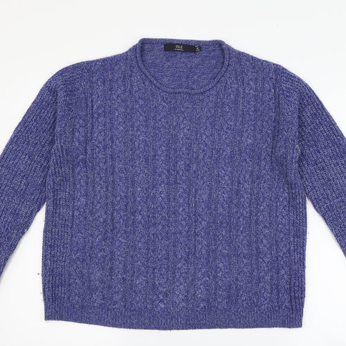 isle Womens Blue   Pullover Jumper Size M