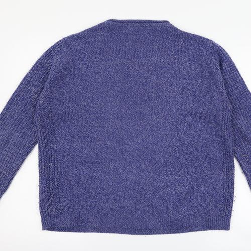 isle Womens Blue   Pullover Jumper Size M
