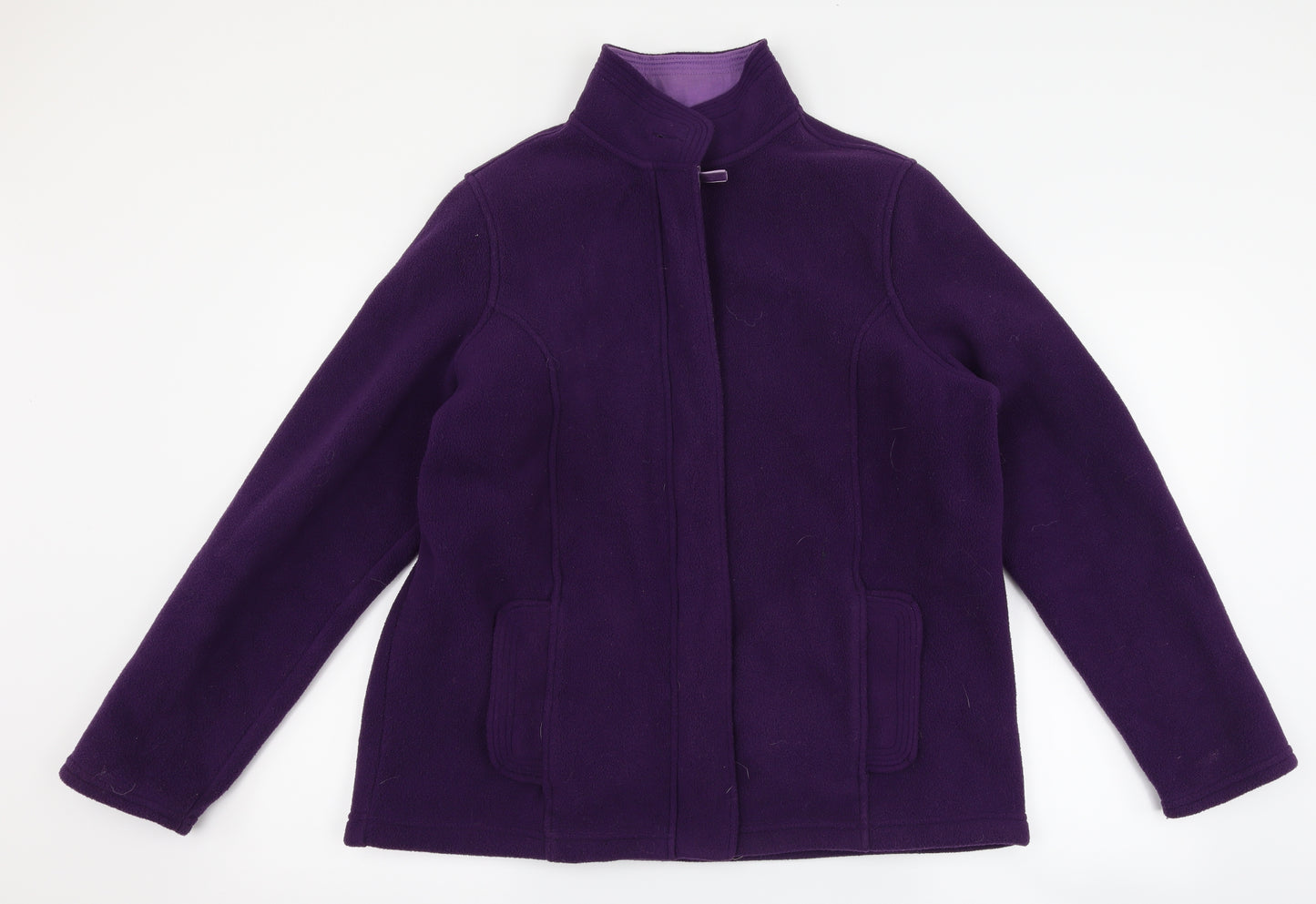 Marks and Spencer Womens Purple  Fleece Jacket  Size 14
