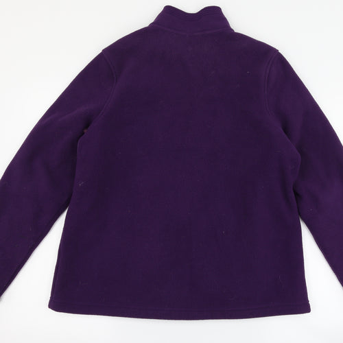 Marks and Spencer Womens Purple  Fleece Jacket  Size 14