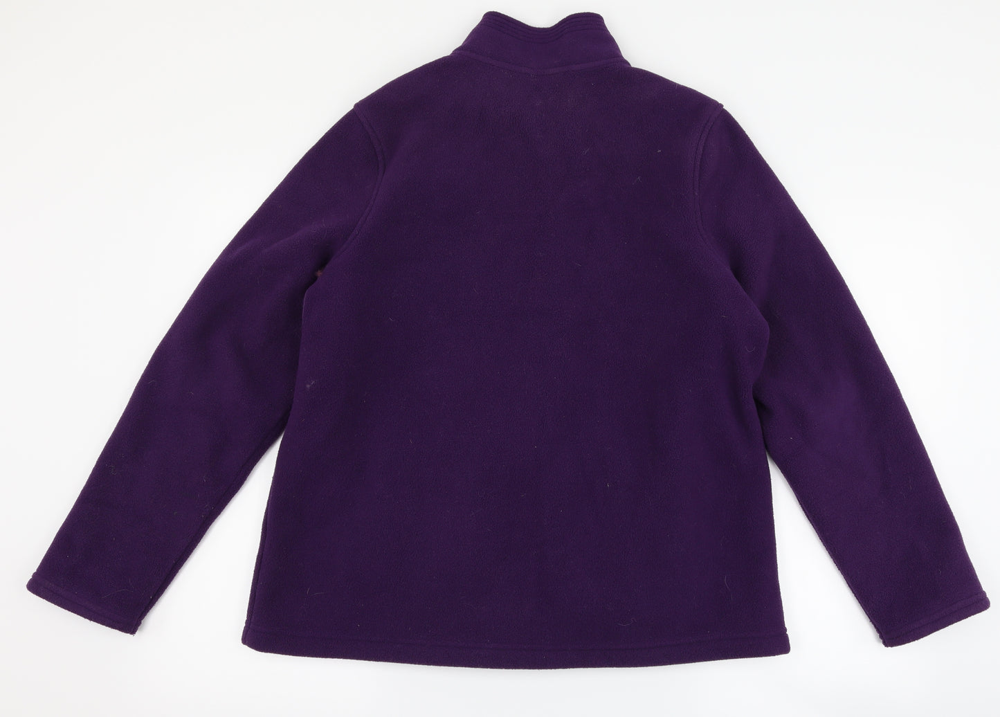 Marks and Spencer Womens Purple  Fleece Jacket  Size 14
