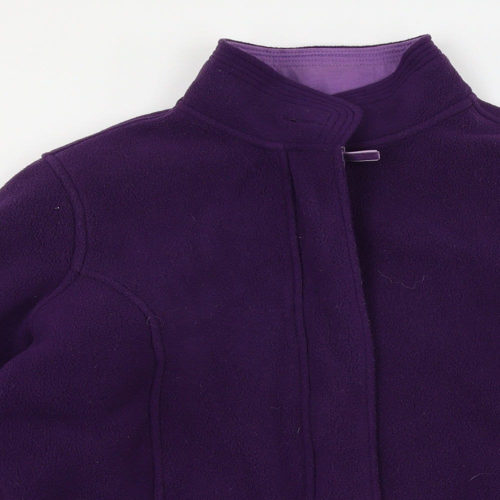 Marks and Spencer Womens Purple  Fleece Jacket  Size 14