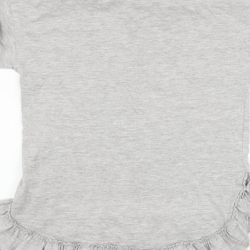 Matalan Girls Grey   Basic T-Shirt Size 9 Years  - whatever