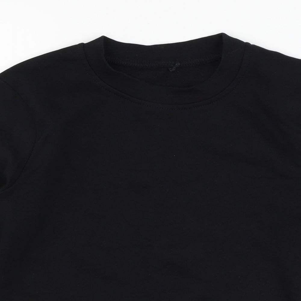 George Boys Black   Pullover Sweatshirt Size 6-7 Years