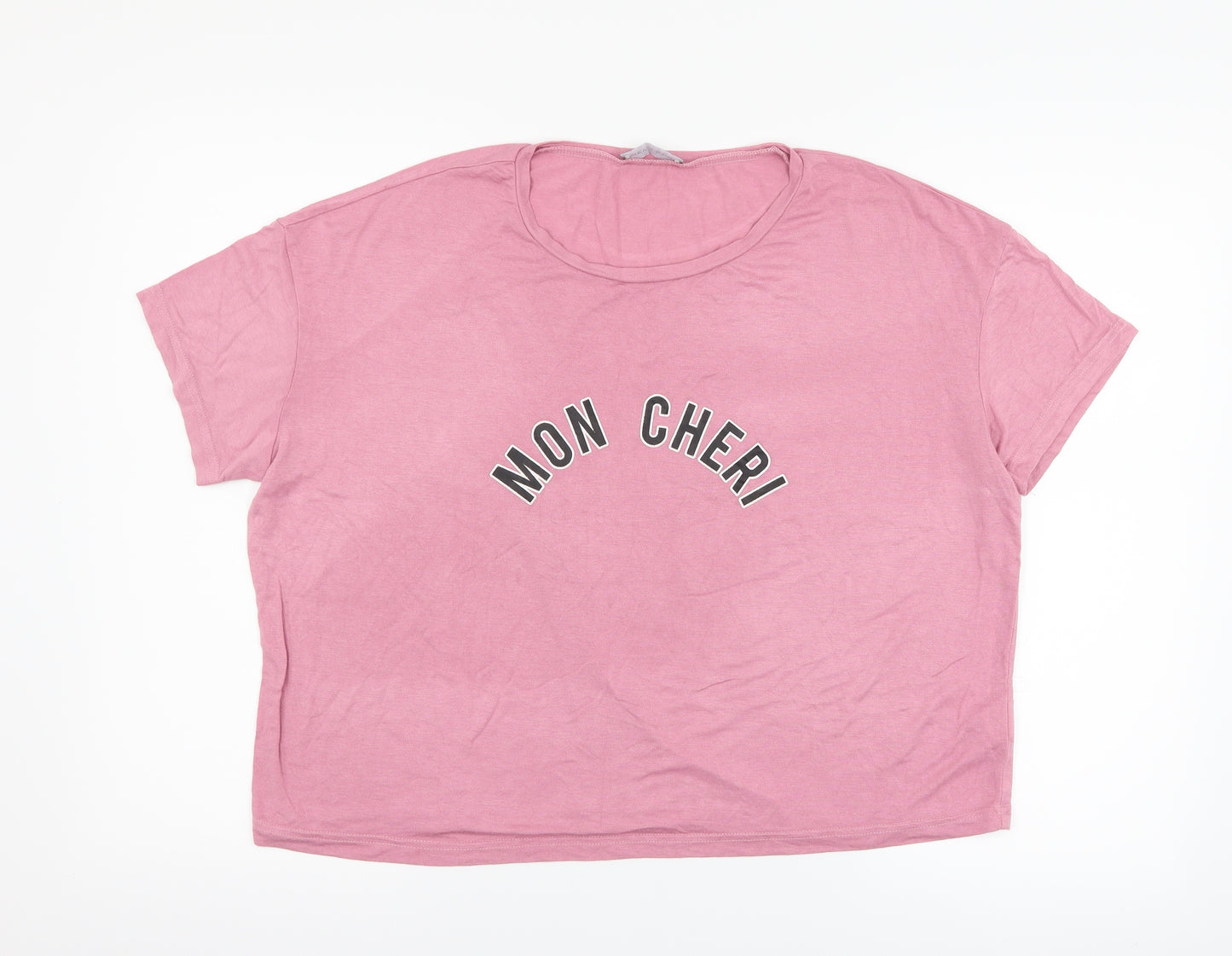 New Look Womens Pink   Top Pyjama Top Size M  - Mon Cheri