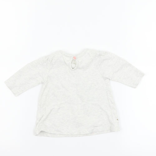 George Girls Grey   Basic T-Shirt Size Newborn  - Disney Winnie the Pooh